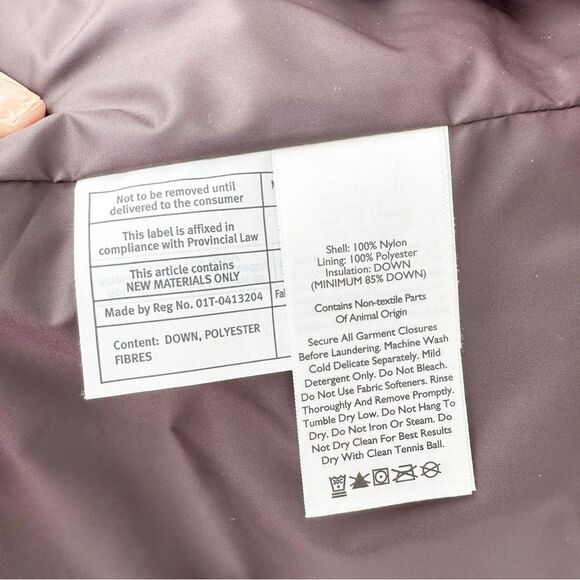 Eddie‎ Bauer Women’s EB700 Premium Down Front Zip Puffer Vest Purple Sz - Picture 12 of 16